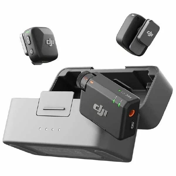 DJI Mic Mini (2 TX + 1 RX + Charging Case), Wireless Lavalier Microphone